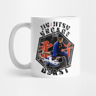 Jiu Jitsu Uncage the Beast Martial Arts black edition Mug